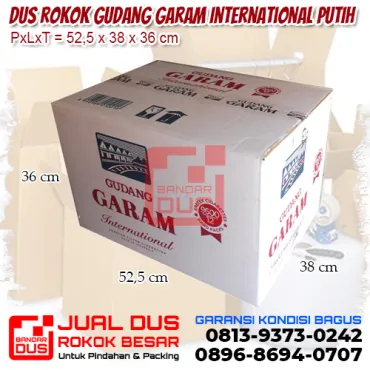Dus Rokok Gudang Garam Putih